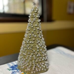 Christmas Tree. Beaded with snowflake topper